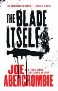 Cover of Joe Abercrombie's fantasy novel "The Blade Itself"