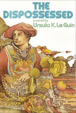 Cover of first edition of Ursula LeGuin's novel The Dispossessed