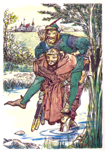 Howard Pyle's illustration of Robin Hood and Friar Tuck